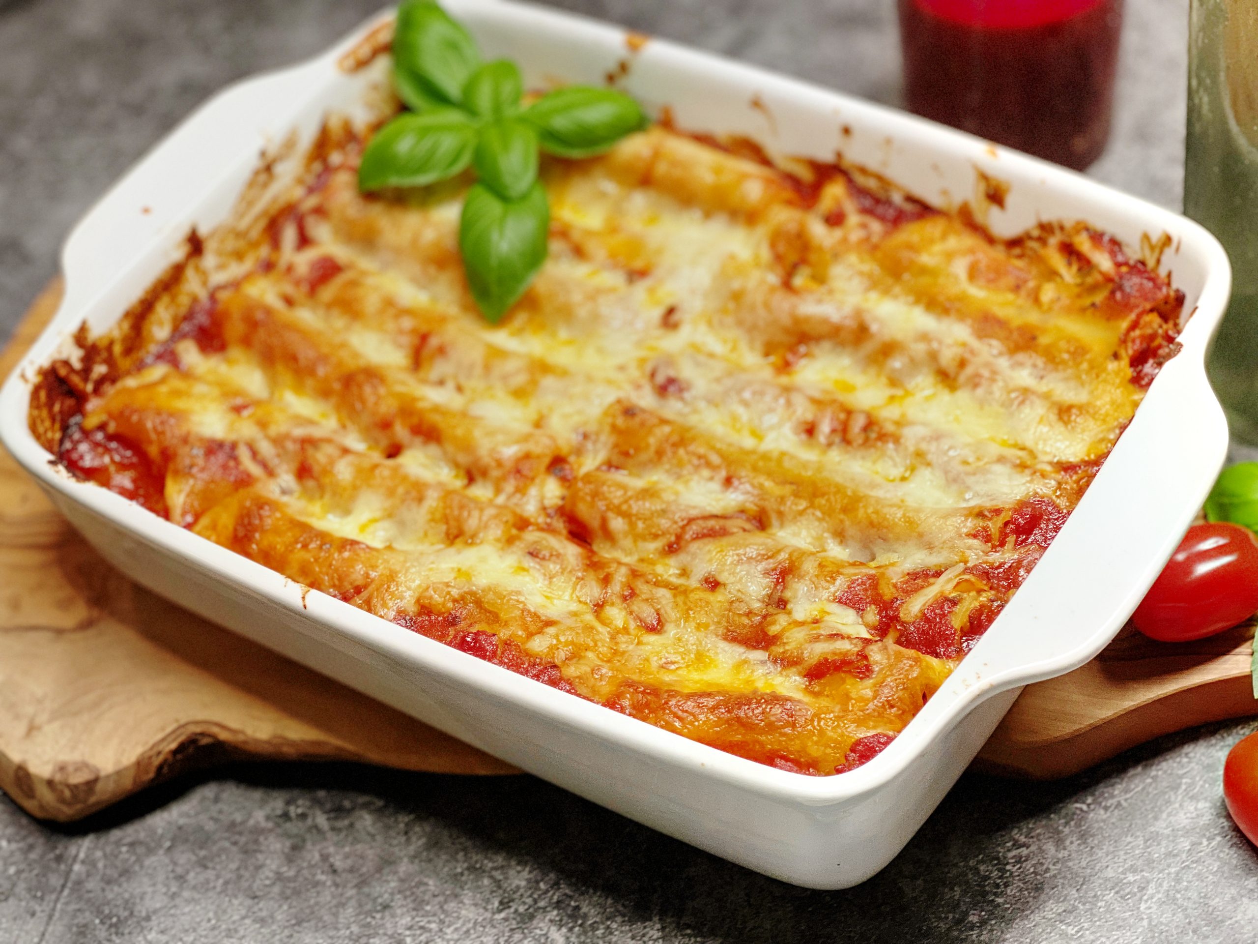 Vegetarische Cannelloni mit Gemüsefüllung