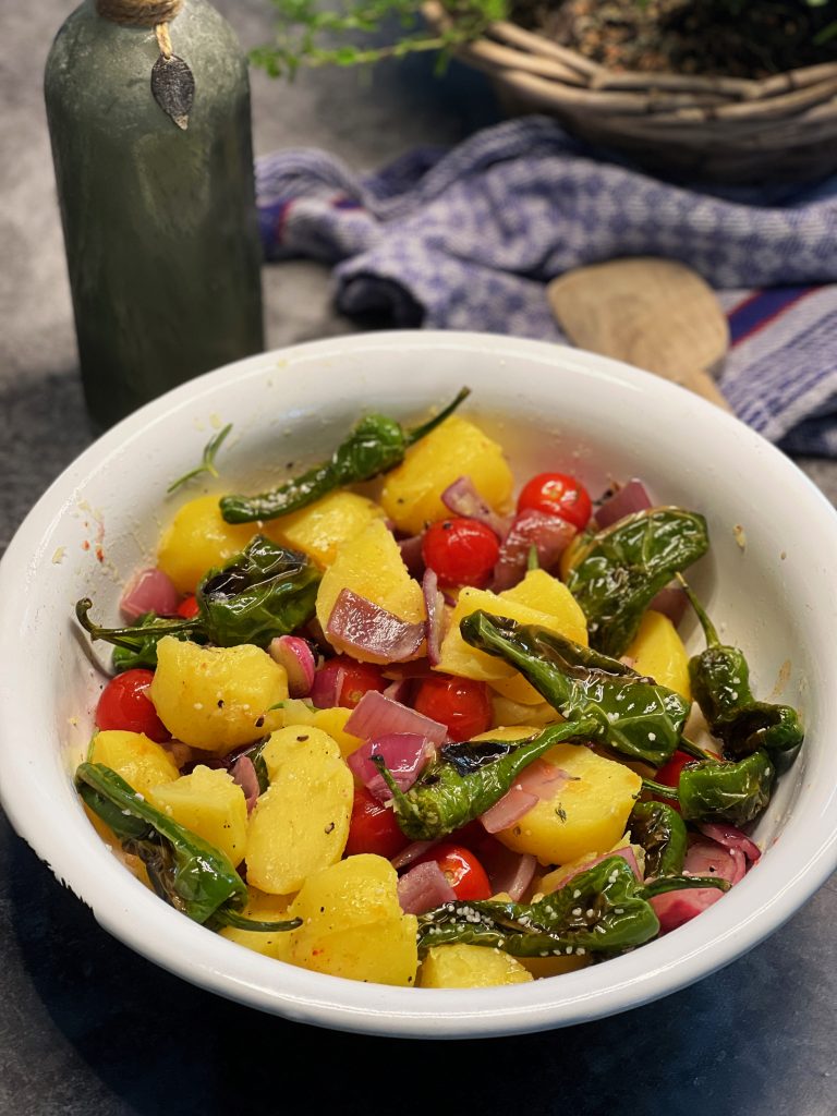 Kartoffelsalat mit Piementos