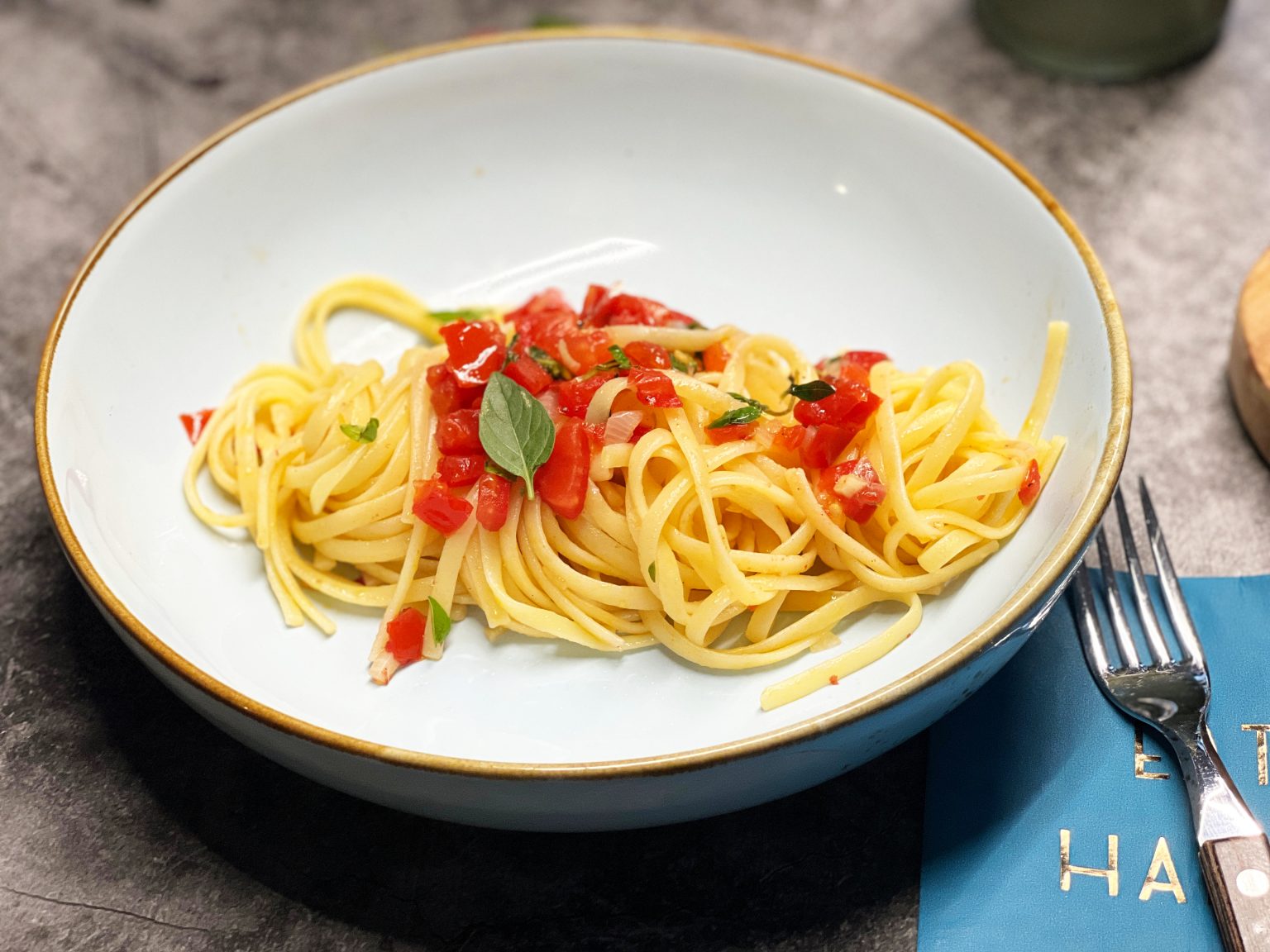 Linguine Bruschetta